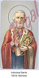 Individual Saints - Card # 199 - St. Nicholas