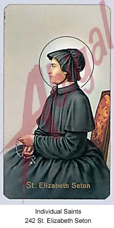 Individual Saints - Card # 242 - St. Elizabeth Seton