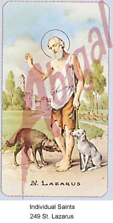 Individual Saints - Card # 249 - St. Lazarus