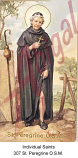 Individual Saints - Card # 307 - St. Peregrine O.S.M.